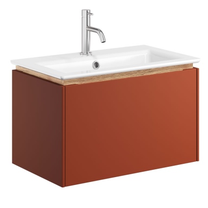Cutout image of Crosswater Mada 600mm Soft Clay Wall-Hung Vanity Unit & Basin